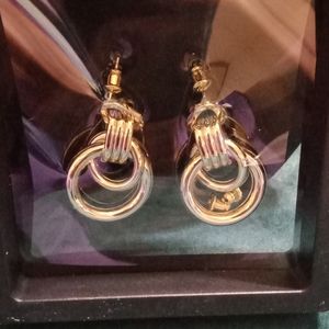 Abilith 14k Yellow Gold Plated Circle Earrings